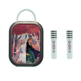 Karaoké Bluetooth La Reine des Neiges - LEXIBOOK  - 2 Microphones -  Batterie Rechargeable Intégrée - Bluetooth - Design Portable