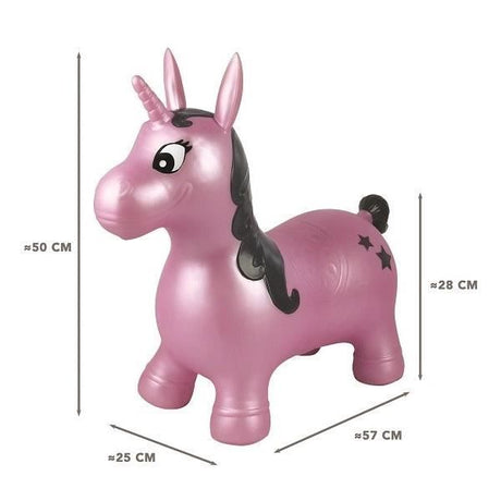 LEXIBOOK - Licorne Sauteuse Gonflable Rose - 3 ans et +
