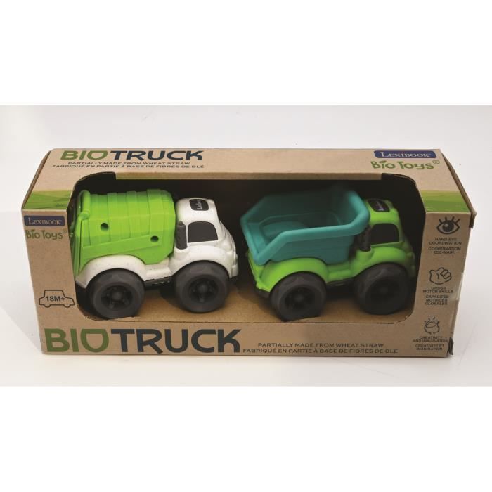 Small Cars - Pack of 2 trucks - LEXIBOOK - Green - For babies from 18 months