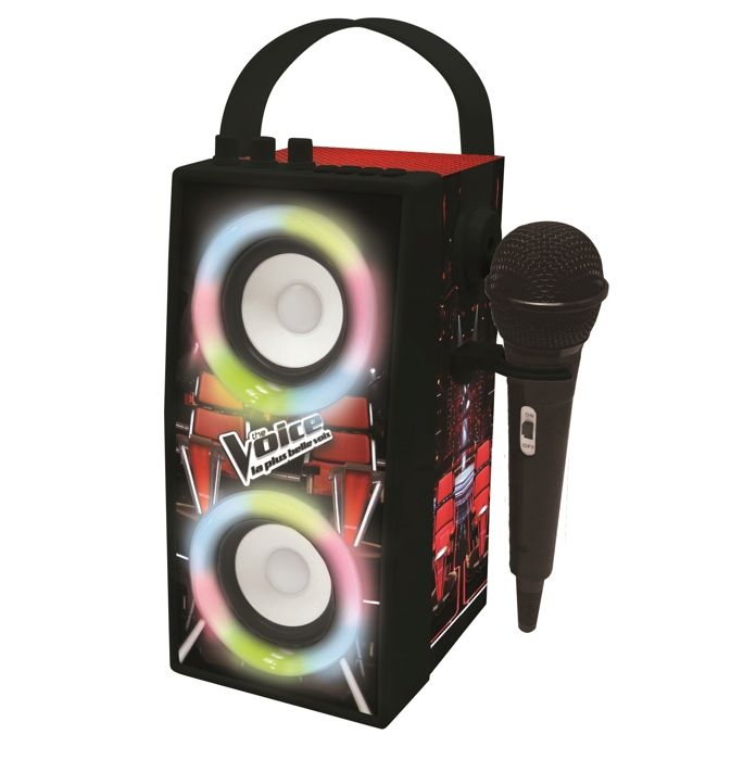 The Voice Portable Bluetooth Trend Speaker with Mic and Light Effects