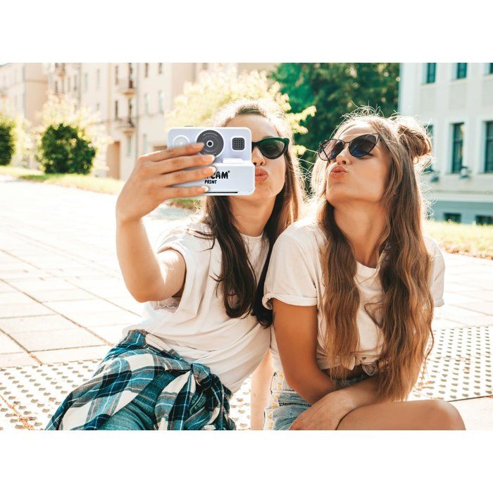 Lexibook - StarCAM Print - Appareil instantané - Fonctions Photo et vidéo, Carte Micro-SD 32Go et kit de Personnalisation