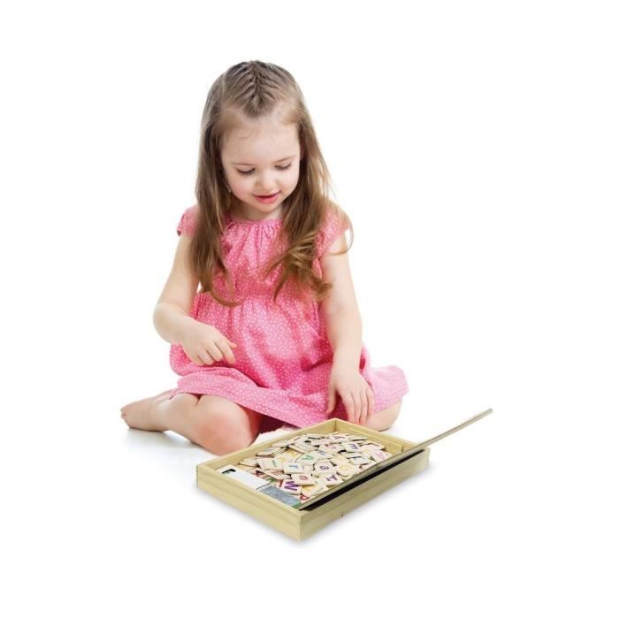 LEXIBOOK - Bio Toys - L’Ecole des mots bilingue Français / Anglais – Jeu en Bois