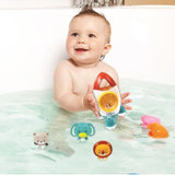 Jeu de bain fusÈe avec 3 animaux souples - LEXIBOOK - pour enfants de 18 mois et plus - jets d'eau tournants
