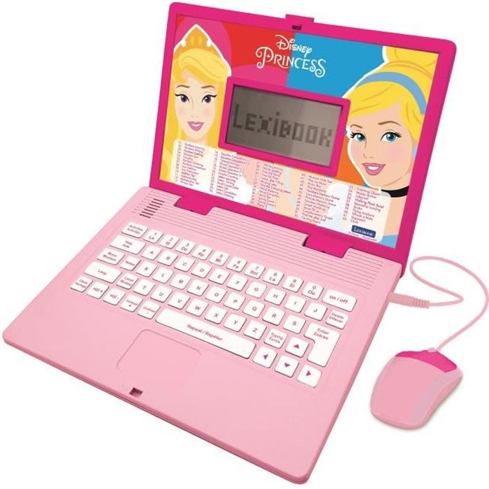 Disney Princesses Bilingual Educational Computer - LEXIBOOK - 124 activities