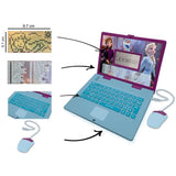 LEXIBOOK - Ordinateur éducatif bilingue La Reine des Neiges - 124 activités (Français/Anglais) - Des 4 ans