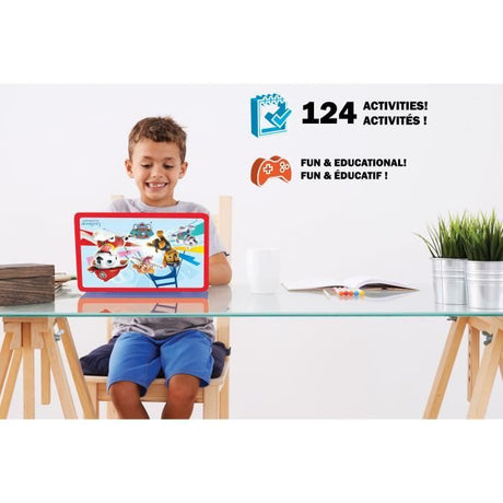 LEXIBOOK - Ordinateur éducatif bilingue La Pat 'Patrouille - 124 activités (Français/Anglais) - Des 4 ans