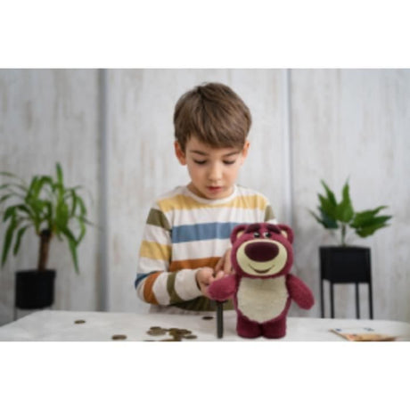 Lexibook - Tirelire électronique - Lotso - Film Toy Story - Rose Rouge - Des 3 ans