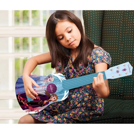 Lexibook, Reine des neiges, Ma premiere Guitare pour Enfant, 6 Cordes en Nylon, 53 cm, Guide Inclus, Des 3 ans