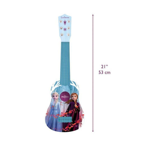 Lexibook, Reine des neiges, Ma premiere Guitare pour Enfant, 6 Cordes en Nylon, 53 cm, Guide Inclus, Des 3 ans