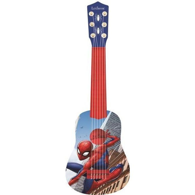 Lexibook, Spiderman, Ma premiere Guitare pour Enfant, 6 Cordes en Nylon, 53 cm, Guide Inclus, Des 3 ans