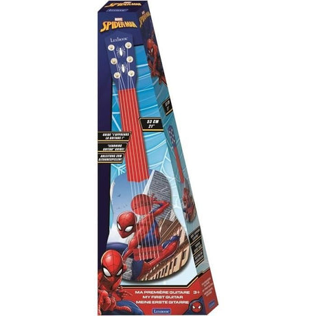 Lexibook, Spiderman, Ma premiere Guitare pour Enfant, 6 Cordes en Nylon, 53 cm, Guide Inclus, Des 3 ans