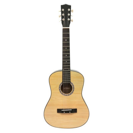 Guitare acoustique en bois, Lexibook, 91 cm, Guide d'apprentissage inclus, 6 cordes en nylon, Housse de transport incluse, Bois/Noir