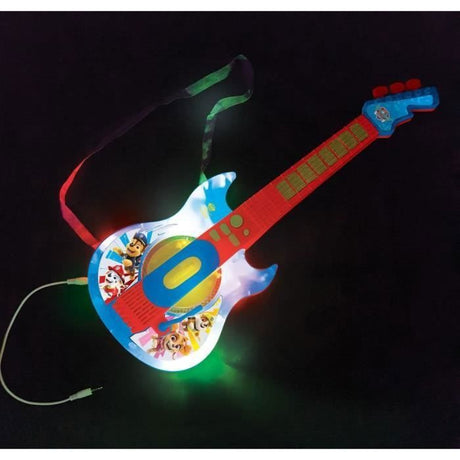 Lexibook - Pat'Patrouille - Guitare électronique lumineuse - Lunettes avec microphone - Mélodies - 2 modes de jeu - Prise  MP3