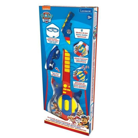 Lexibook - Pat'Patrouille - Guitare électronique lumineuse - Lunettes avec microphone - Mélodies - 2 modes de jeu - Prise  MP3