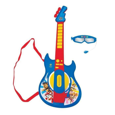 Lexibook - Pat'Patrouille - Guitare électronique lumineuse - Lunettes avec microphone - Mélodies - 2 modes de jeu - Prise  MP3