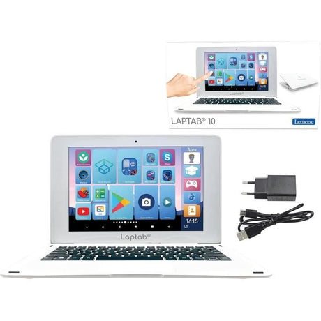 Ordinateur portable tactile LAPTAB pour enfant de 7 ans et plus, écran Full HD de 10.1, stockage 128Go, RAM 4 Go, LEXIBOOK