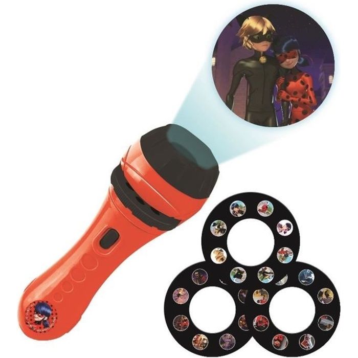 Miraculous Story Projector and Flashlight - LEXIBOOK - LP MIRA - Child - Red