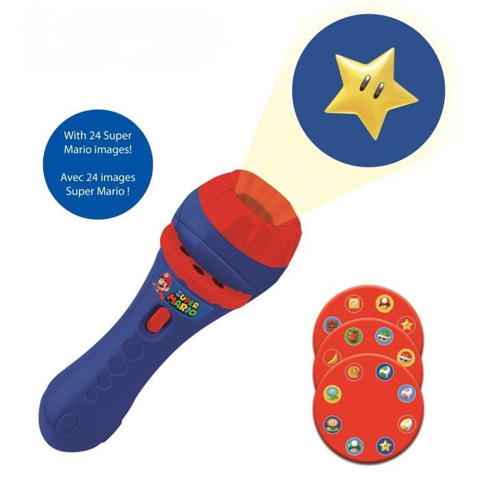 Super Mario Story Projector and Flashlight - LEXIBOOK - Unisex - Blue - Ages 3 and up