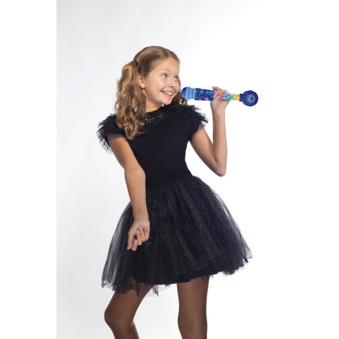 Microphone Stitch lumineux, enceinte (entrée auxiliaire), mélodies et effets sonores