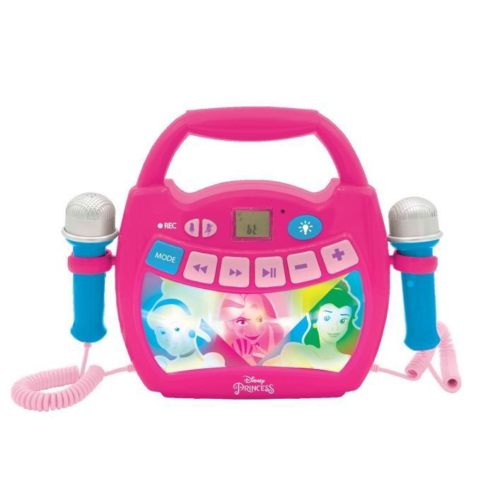 Disney Princesses Bluetooth Speaker - LEXIBOOK - Light Effects, Microphones, Rechargeable Battery