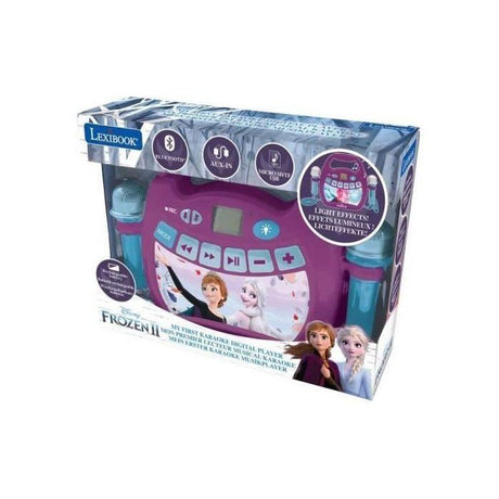 Enceinte Bluetooth La Reine des Neiges - LEXIBOOK - Effets Lumineux, Micros et Batterie Rechargeable