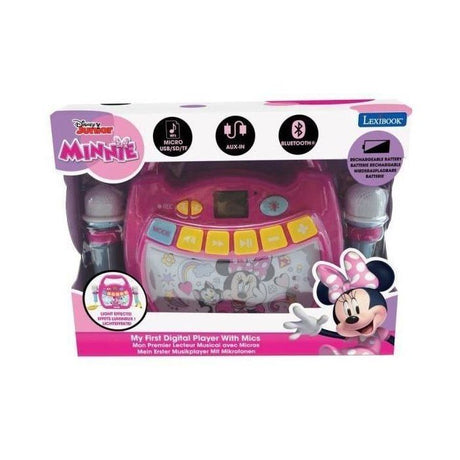 Enceinte Bluetooth Minnie Mouse - LEXIBOOK - Effets Lumineux, Micros et Batterie Rechargeable