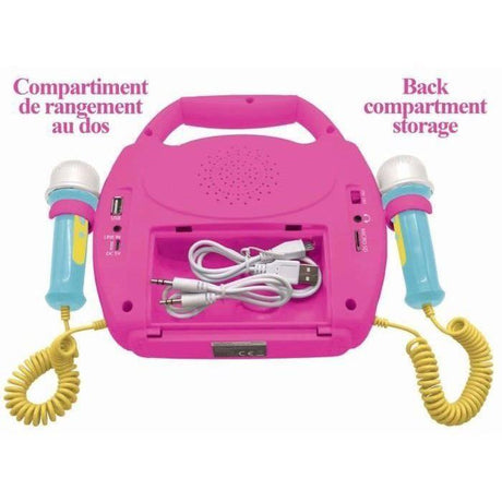 Enceinte Bluetooth Minnie Mouse - LEXIBOOK - Effets Lumineux, Micros et Batterie Rechargeable