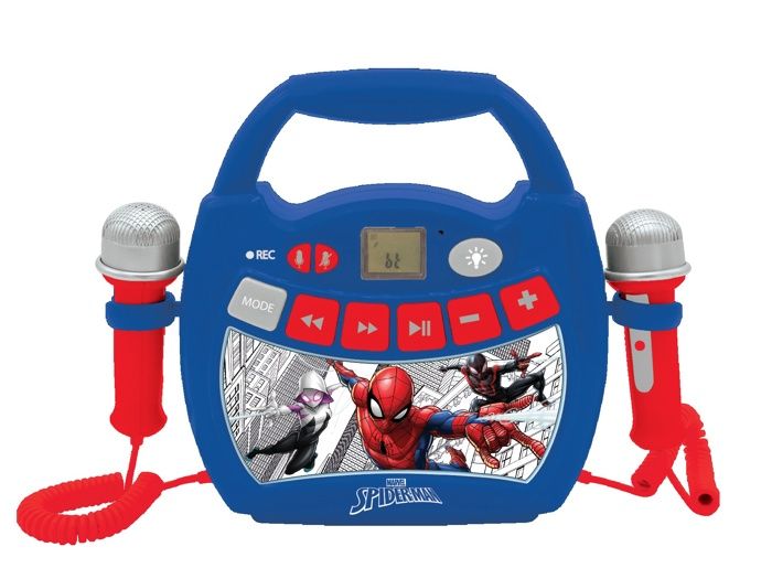 Spider-Man Bluetooth Speaker - LEXIBOOK - Light Effects, Microphones, Karaoke and Recording