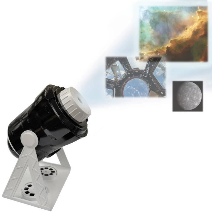 360° Talking Planetarium Projector with 24 projections, constellation map and educational booklet (French/English)