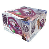 Lecteur CD Bluetooth La Reine des Neiges avec Effets Lumineux - LEXIBOOK - Transportable - Karaoké - Bleu