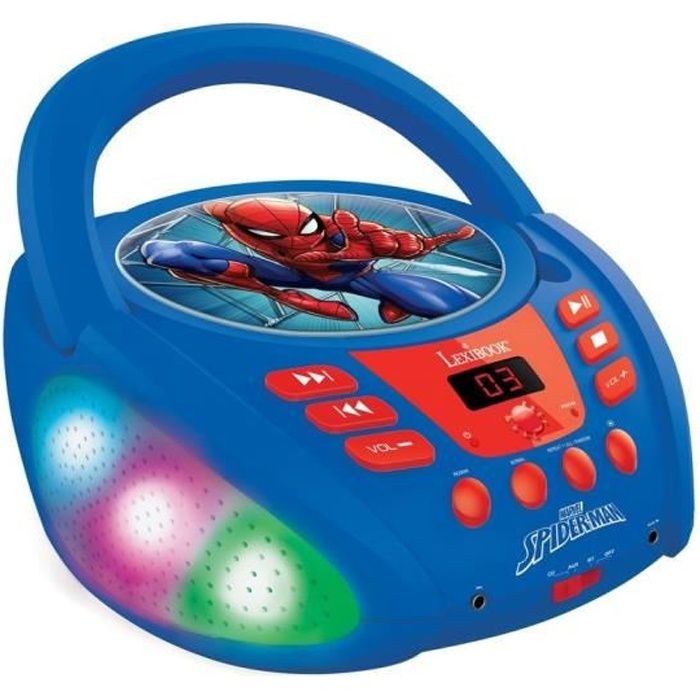 Spider-Man Bluetooth CD Player with Light Effects