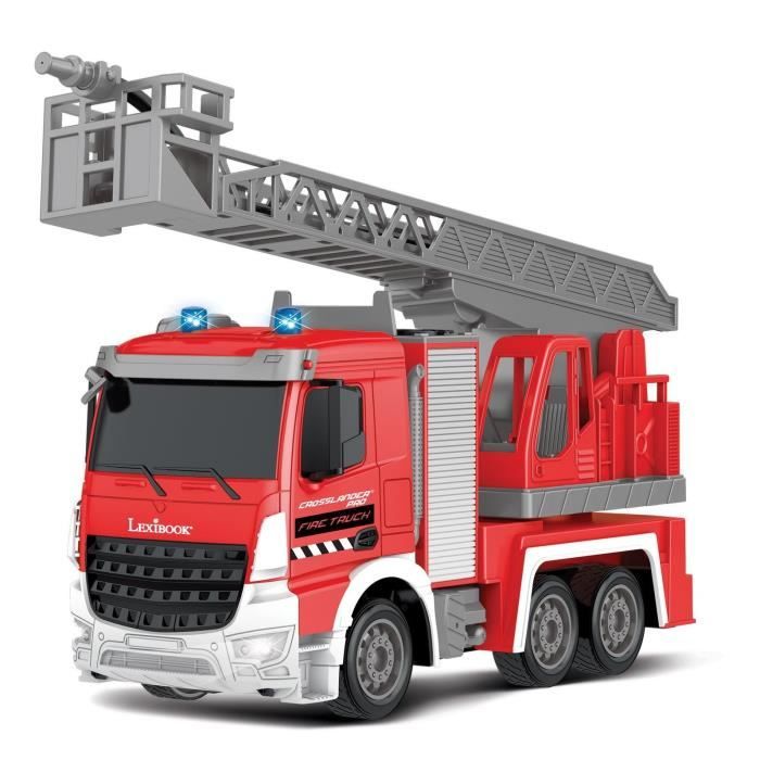 Camion de pompiers télécommandé LEXIBOOK CROSSLANDER PRO avec effets sonores et lumineux