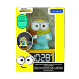LEXIBOOK - Réveil veilleuse Les Minions - Sons et mélodies, écran LCD rétro-éclairé et lumineux - Jaune