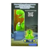 LEXIBOOK - Réveil veilleuse Dino - Sons et mélodies, écran LCD rétro-éclairé et lumineux - Vert