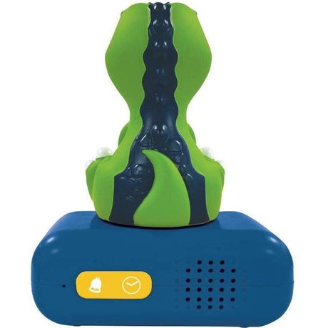 LEXIBOOK - Réveil veilleuse Dino - Sons et mélodies, écran LCD rétro-éclairé et lumineux - Vert
