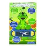 LEXIBOOK - Réveil veilleuse Dino - Sons et mélodies, écran LCD rétro-éclairé et lumineux - Vert