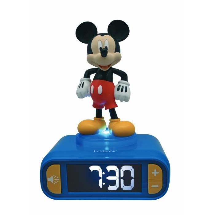 Digital alarm clock with 3D Mickey night light and sound effects