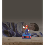 Réveil veilleuse digital LEXIBOOK - Super Mario - 3D lumineux et sonore - Bleu et rouge - Enfant
