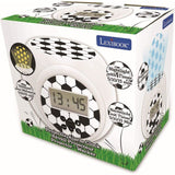 Lexibook - Réveil-projecteur Football - Fonction Alarme et répétition Snooz - Veilleuse avec minuterie - Ecran LCD - Piles