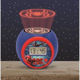Lexibook - Réveil-projecteur Spiderman - Fonction Alarme et répétition Snooz - Veilleuse avec minuterie - Ecran LCD - Piles