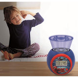 Lexibook - Réveil-projecteur Spiderman - Fonction Alarme et répétition Snooz - Veilleuse avec minuterie - Ecran LCD - Piles