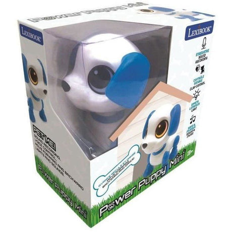 Lexibook - Power Puppy Mini - Chien robot avec effets lumineux et sonores, contrôle par claquement de main