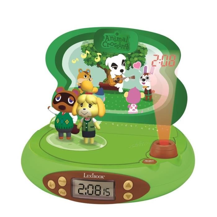 Animal Crossing 3D Projector Alarm Clock with Sounds