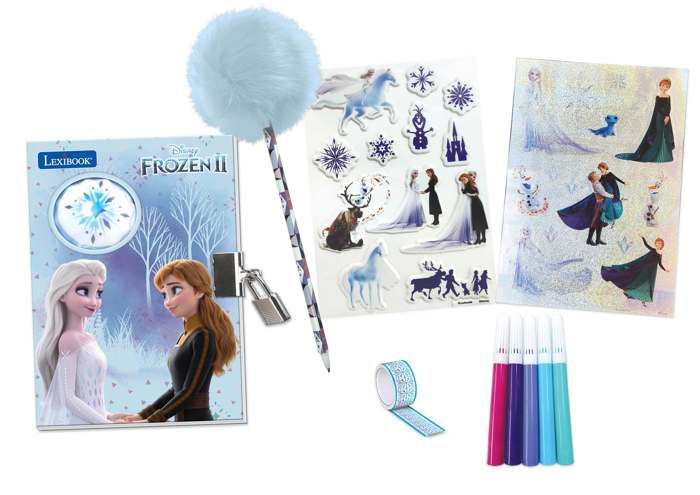 Frozen Electronic Diary with light effects and accessories (stickers, pencil, markers)