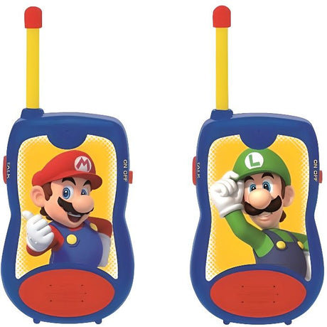 Lexibook, Super Mario, Talkies-Walkies 200m, Jeu de Communication pour Enfant, 2 canaux de Communication, Piles