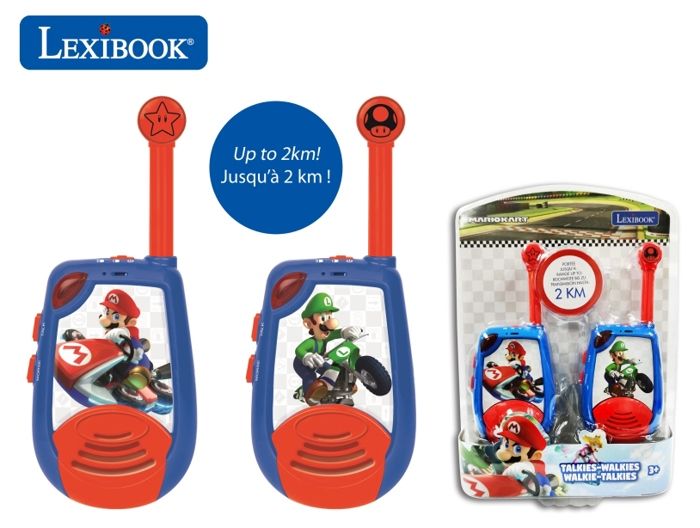 Mario Kart Digital Walkie Talkies - LEXIBOOK - 2km range - Luminous Morse code function