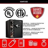 MASTER LOCK Coffre-fort ignifugé et résistant a l'eau (code tactile + alarme) 56,5 L