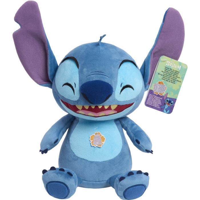 Peluche interactive - LICENCE /STITCH - Peluche Rit et Tremble Stitch - 25 cm, rit et tremble quand secoué