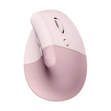 Souris - Sans Fil - Logitech - Lift Ergonomique Verticale - Rose - Droitier