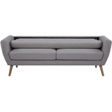 Canapé - 3 places - LILLY - Tissu Beige - 193 x 79 x 86 cm - SENHO